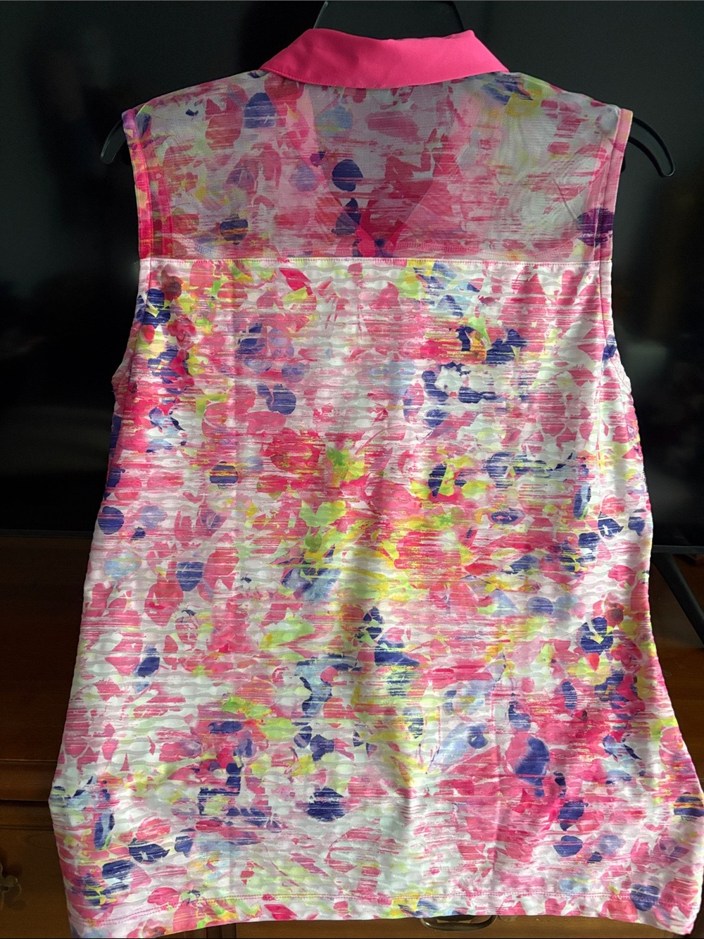 EP Pro Pink Multi-Color Sleeveless Golf Shirt. Large⛳️ EUC - Picture 2 of 5